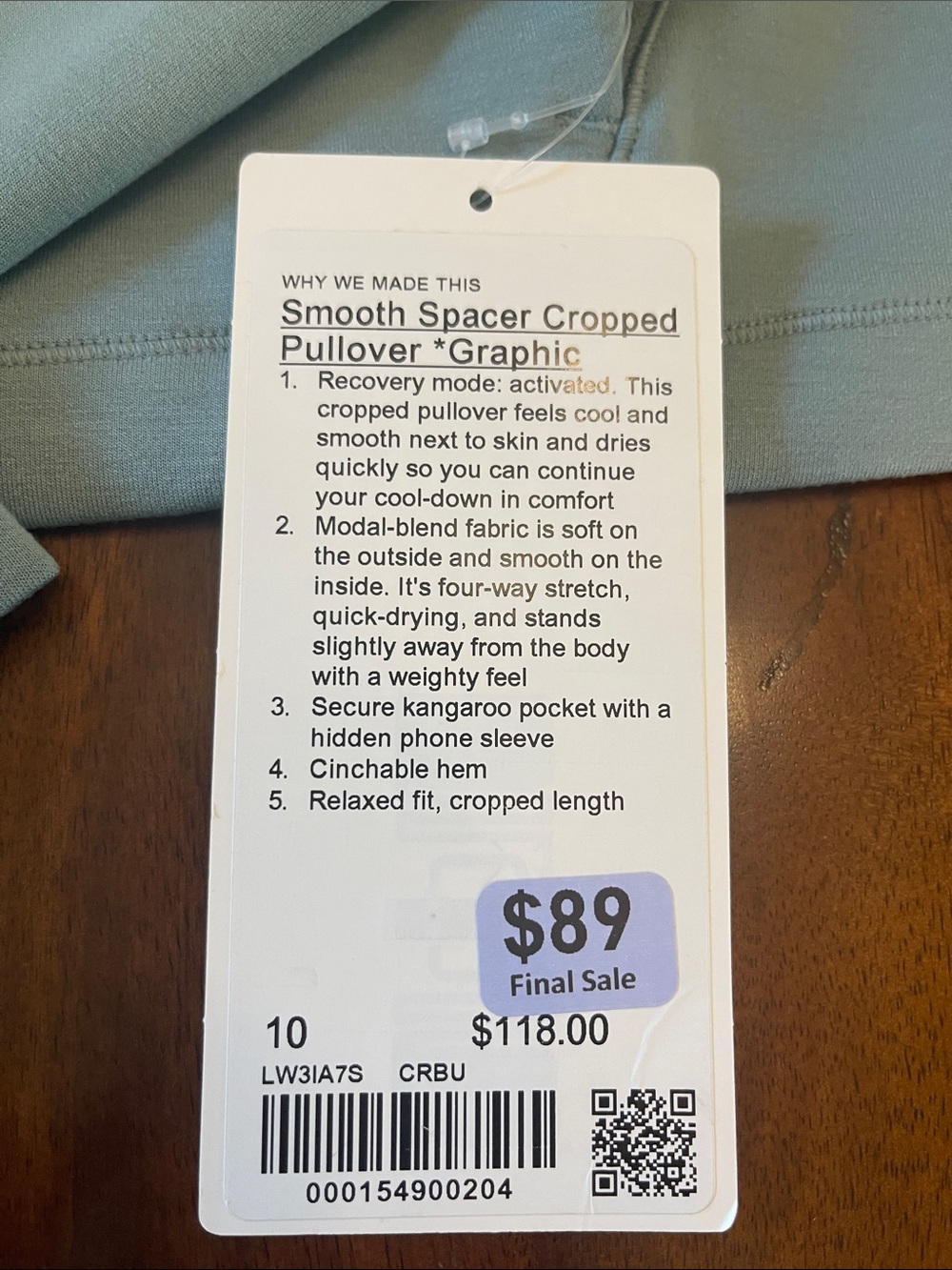 lululemon athletica Light Sage Green Crewneck Sweatshirt - Picture 2 of 6
